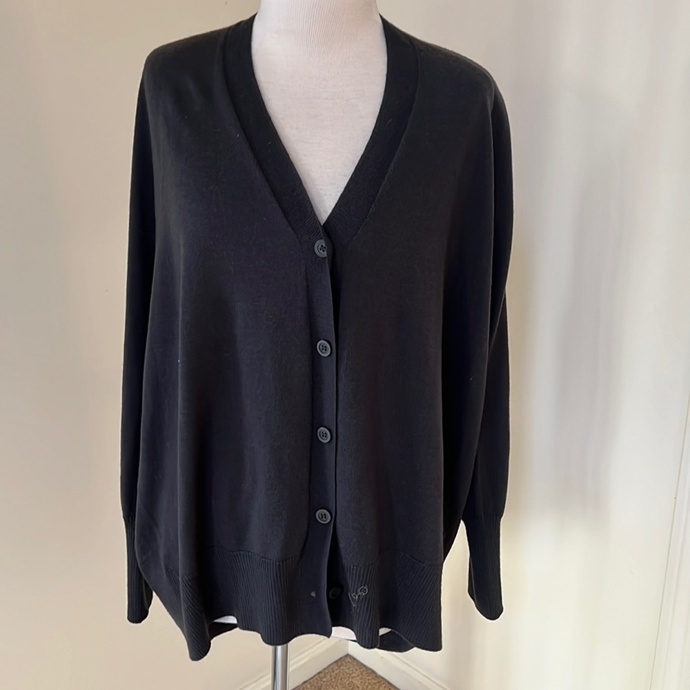 New! Cos medium wool front button cardigan.